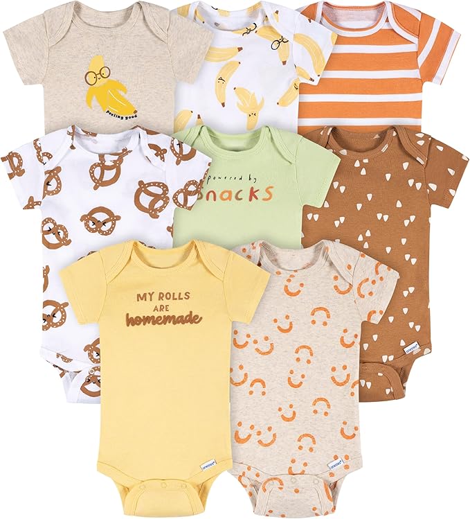 Onesies Brand unisex-baby 8-pack Short Sleeve Mix & Match Bodysuits