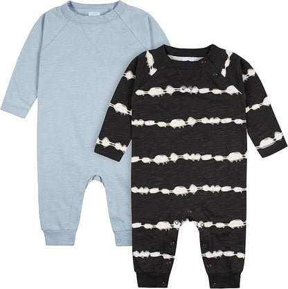 Gerber baby-boys 2-pack Long Leg RomperBaby and Toddler T-Shirt Set