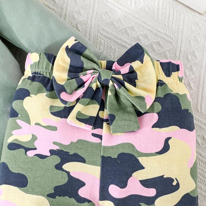 GDTOGRT Newborn Baby Girl Clothes Outfit Set Sweet Ruffle Romper, Pants and Headband 0 3 6 9 12 18 Months Infant Clothing