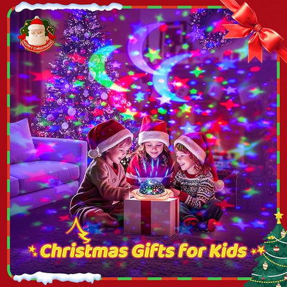 PIKOY Unicorn Room Decor for Girls Bedroom, 96 Lights+6 Films Unicorn Night Light for Girls Room Decor, Princess+Mermaid+Butterfly Lamp, 360° Rotation+Cordless 3-6 Year Old Girl Birthday Gift Ideas