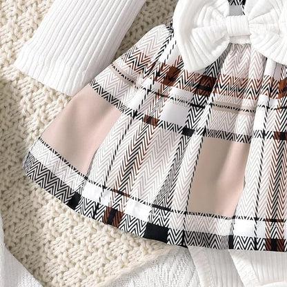 Unutiylo Preemie Newborn Baby Girl Clothes Romper Suspender Dress Fall Winter Outfits Ruffle Long Sleeve Jumpsuit