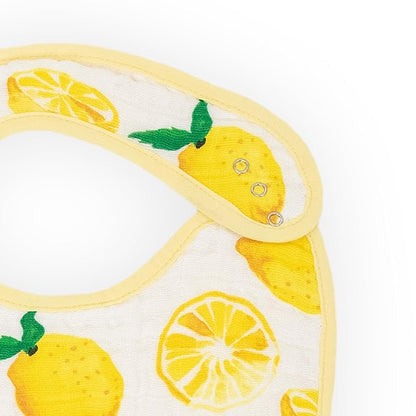 Little Unicorn Premium Classic Bib 3 pack | Adjustable as baby grows | Soft fabric on skin | Great for first time eaters (Berry Lemonade)