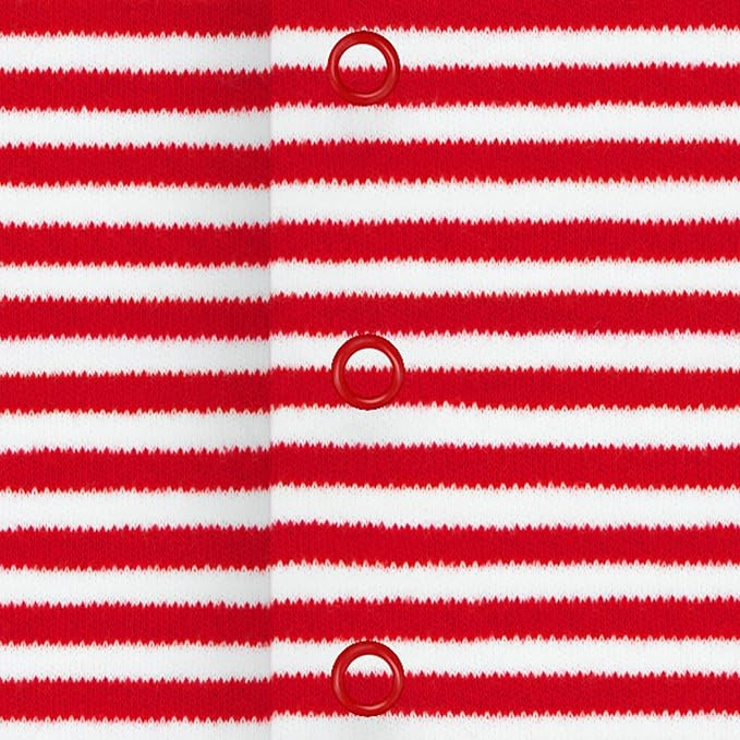 Creative Knitwear College Baby Striped Footed Romper - Team Logo, Multiple Colors, for Boys & Girls (0-9 Months)