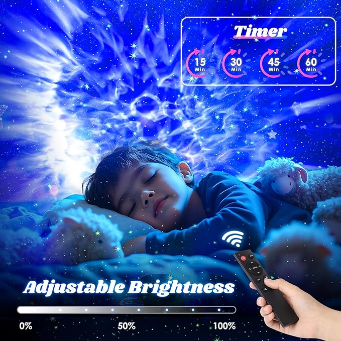 Galaxy Night Light Projector, Star Projector, Projector Night Light for Kids, 17 Mode Galaxy Projector with Timer and Remote Control, Gifts for Girls, Boys, Christmas, Birthday, Valentine's Day