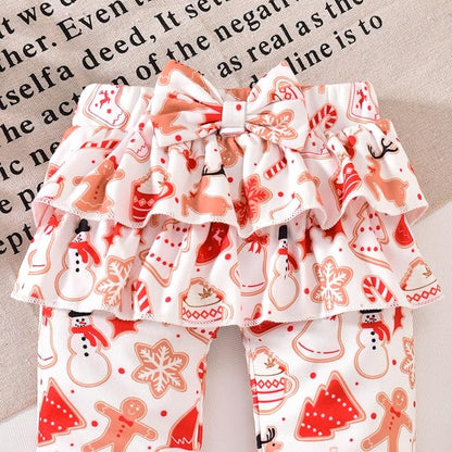 Aalizzwell Preemie Newborn Infant Baby Girls Clothes Ribbed Bodysuit Pants Set Fall Winter Outfits