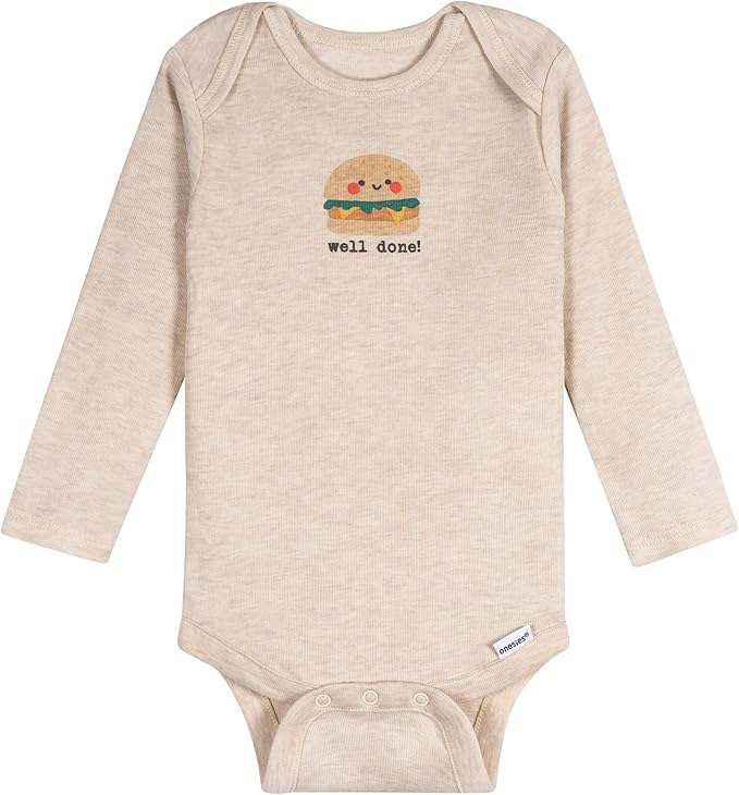 Onesies Brand, Unisex Baby, 6-Pack Long Sleeve Bodysuits