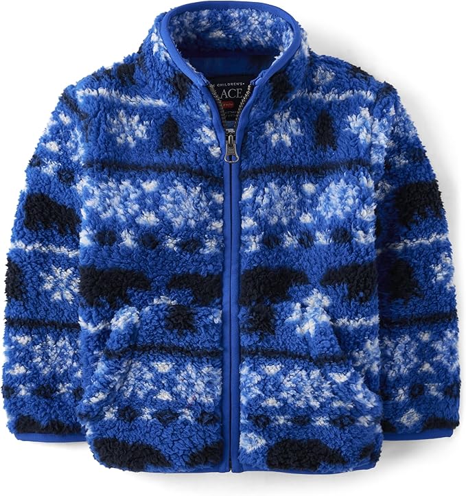 The Children's Place Baby Boys And Toddler Cozy Fuzzy Sherpa JacketJacket
