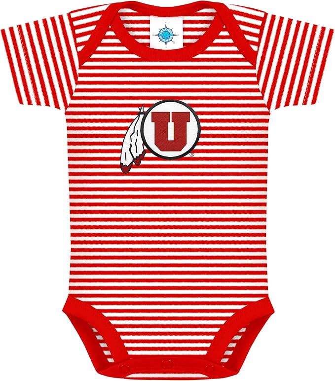 Creative Knitwear College Baby NCAA Infant Striped Bodysuit