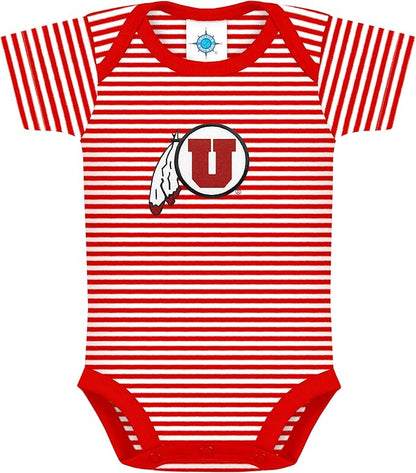 Creative Knitwear College Baby NCAA Infant Striped Bodysuit