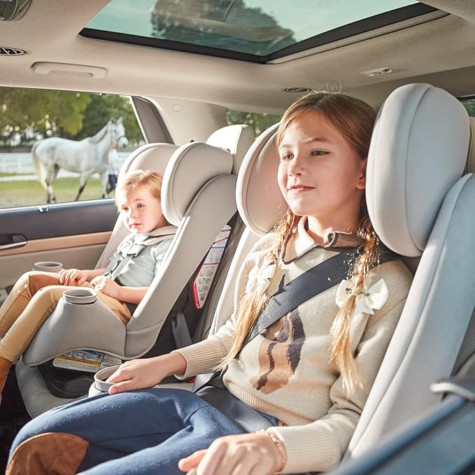 Maxi-COSI Pria All-in-One Convertible Car Seat, Infant to Toddler Car Seat, Easy-Install Harness, Machine-Washable Cover, 5-100 lbs, Sea Salt