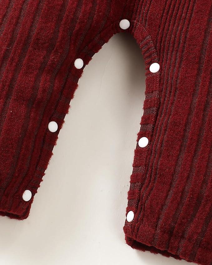 Infant Baby Girl Clothes Newborn Girl Romper Fall Winter Outfit Ruffle Long Sleeve Jumpsuit Romper Cute Baby Girl Outfit