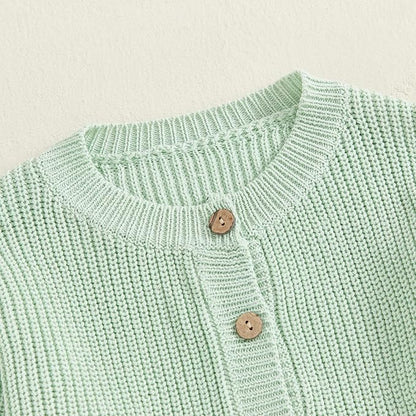 Baby Girl Cardigan Sweater Toddler Goose Embroidered Button Down Knit Sweaters Fall Winter Knitwear Jacket Clothes