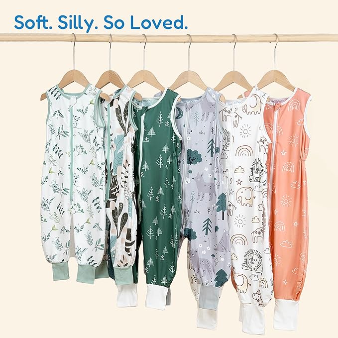 TotAha Toddler Sleep Sack with Legs, 0.5 TOG Light and Soft Baby Sleeping Bag, Walker Sleep Sack for Babies 12-24M, 2T-3T