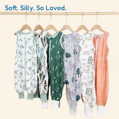 TotAha Toddler Sleep Sack with Legs, 0.5 TOG Light and Soft Baby Sleeping Bag, Walker Sleep Sack for Babies 12-24M, 2T-3T