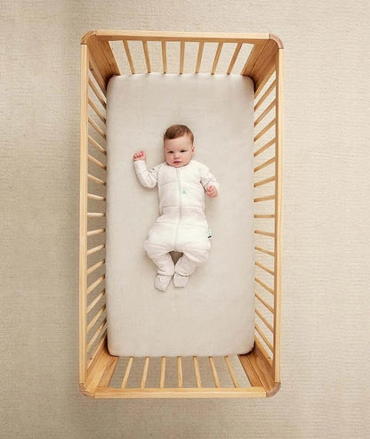 ergoPouch Sleep Onesie 3.5 TOG – Warm Baby Romper & Sleep Layer with Full-Zip, Guarding Against Blankets, Breathable & Movement-Friendly, Ideal for Transitional Sleeping (2-3 Years, Oatmeal Marle)