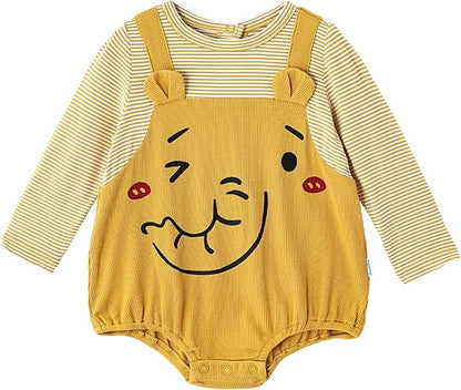 Baby Viscose from Bamboo Bodysuit for Boys Girls Long Sleeve Romper Soft Outfits for Infant One-Piece Cute Clothes