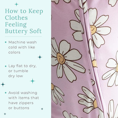 Posh Peanut Convertible Baby Sleepers - Girls Footless Baby Pajamas with 2 Way Zipper for Easy Diaper Changes