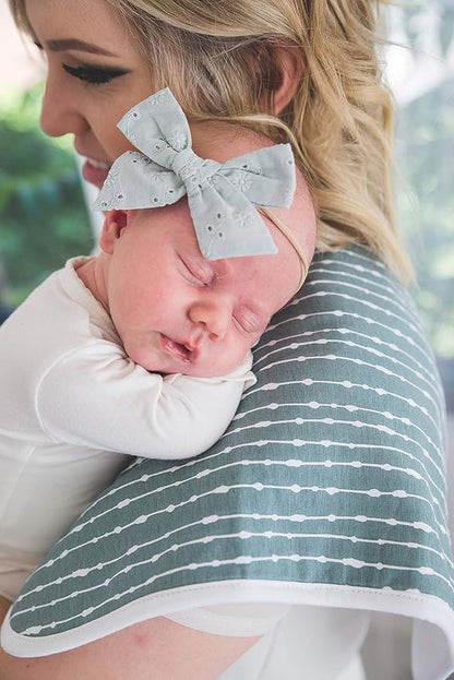 Copper Pearl Baby Burp Cloth Small 21''x10'' Size Premium Absorbent Triple Layer 3-Pack Gift Set 'Autumn'