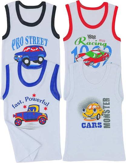 ToBeInStyle Boy's Pack of 4 Tank Tops