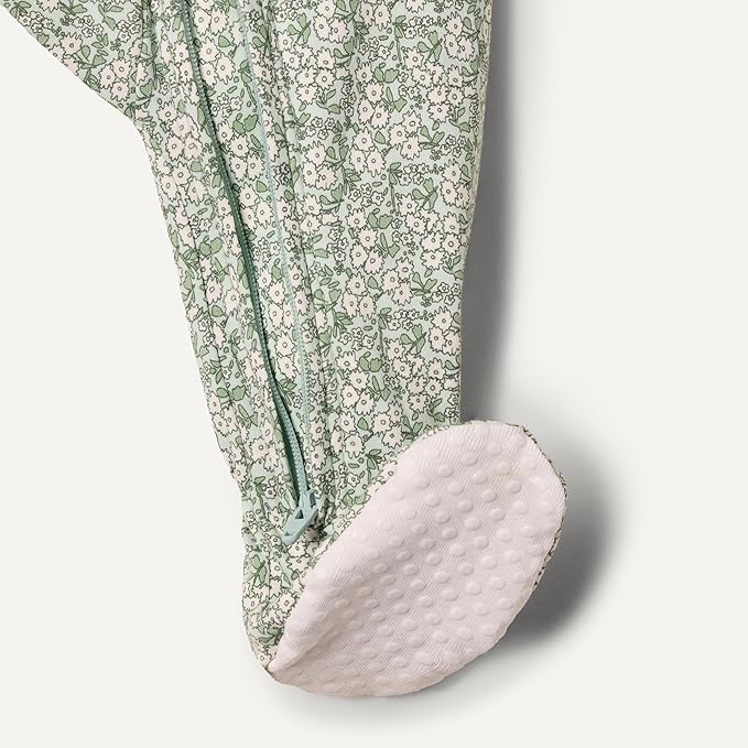 Amazon Essentials x Sofia Grainge Unisex Babies' Cotton Footed Sleep and Play Bodysuit, Pack of 2