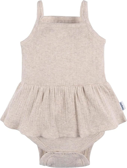 Gerber Baby Girls Multi-Pack Sleeveless Onesies Bodysuit