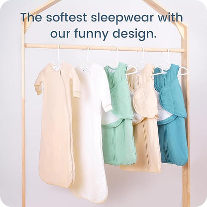 Newborns Swaddle Sleep Sack 0–3 Months, 1.0 TOG Baby Blanket for Newborns, Soft Sleeping Bag for Infants