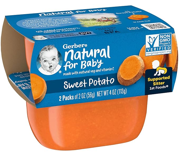 Gerber Natural for Baby 1st Foods Baby Food Tubs (Sweet Potato)