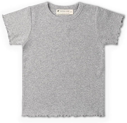 Monica + Andy Crewneck Tee, 100% Organic Cotton Clothes for Girls & Boys, Printed T-Shirt Sizes for Kids, Toddler & Baby