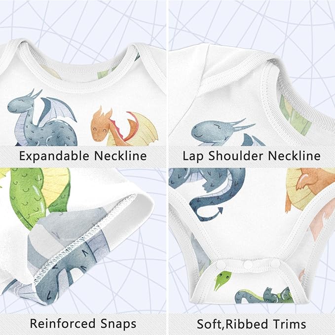 vvfelixl Dachshund Dog Baby Clothes for Boy Girl,Baby One-Piece Bodysuit for 0-24 Months,Short Sleeve