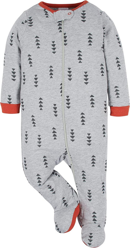 Onesies Brand baby-boys 4-pack Sleep 'N Play Footies