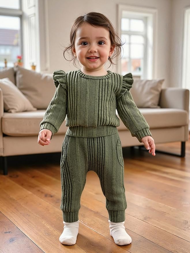 Aalizzwell Infant Baby Girl Fall Winter Outfit