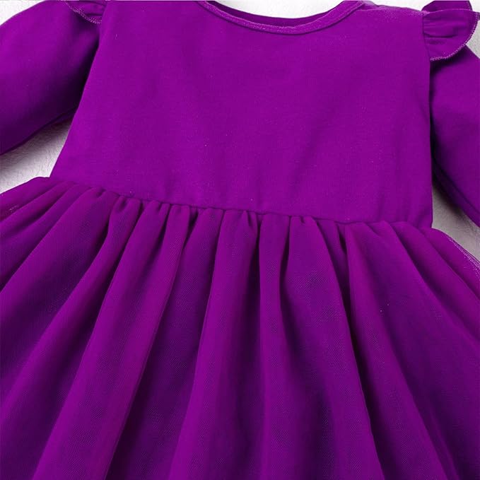 Magic Park 0-18M Infant Bodysuit Tutu Dress Baby Girl Romper Dress Toddler Solid Color Tulle Skirt Baptism Holidays Outfits