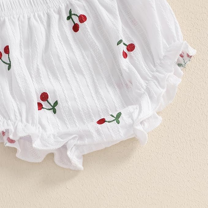 Mubineo Baby Girl Summer Clothes Cute Ruffle Tops Dress Shorts Outfits Set Infant Toddler Shrit Bloomers Princess Outfit