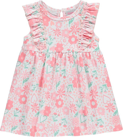 Cudlie 2-Pack Baby Girls’ Dresses – Adorable Prints and Everyday Value - 0-3M to 24M