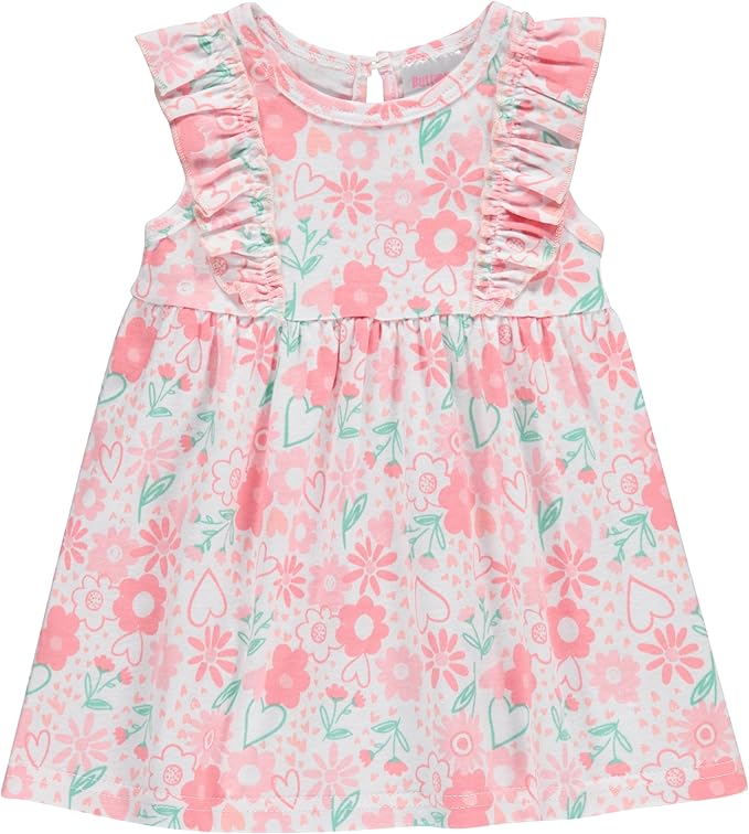 Cudlie 2-Pack Baby Girls’ Dresses – Adorable Prints and Everyday Value - 0-3M to 24M