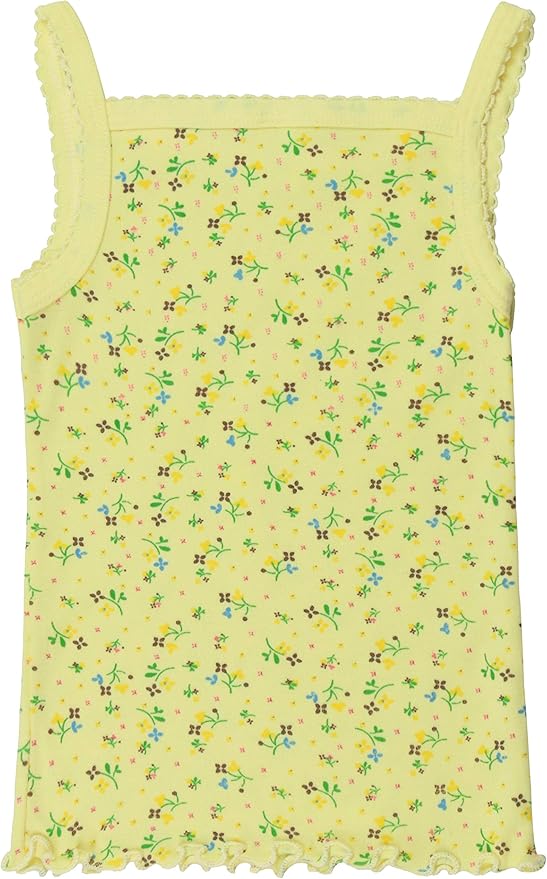 ToBeInStyle Girl's 4 Pack Ruffle Hem Spaghetti Strap Tank Tops