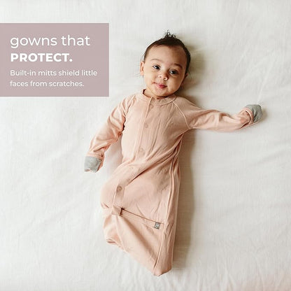 goumikids Viscose Made from Bamboo Organic Cotton Convertible Baby Gown