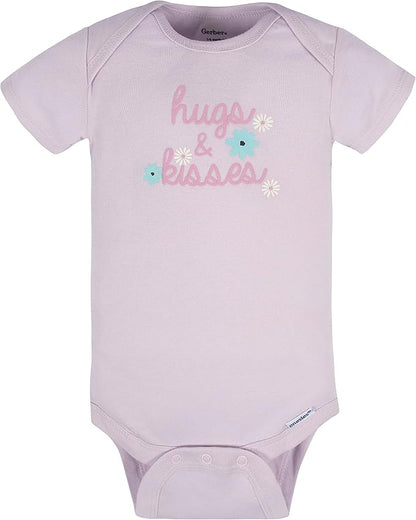 Gerber baby-girls 8-pack Short Sleeve Onesies Bodysuits