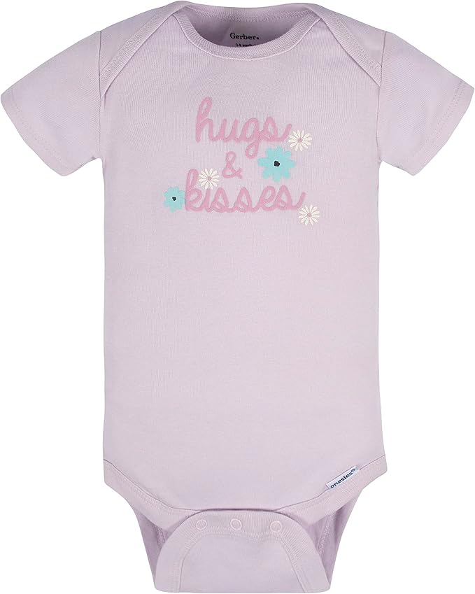 Gerber baby-girls 8-pack Short Sleeve Onesies Bodysuits