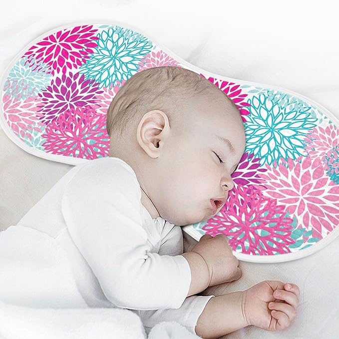 vvfelixl Dahlia Flower Print Burp Cloths for Baby Boy Girls Baby Washcloths Burp Rags 1 Pack Purple