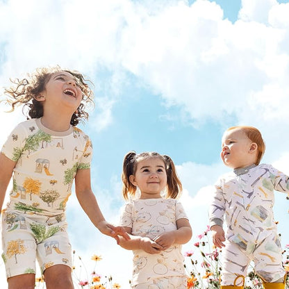 Burt's Bees Baby Boys Sleep and Play PJs, 100% Organic Cotton One-Piece Zip Front Romper Jumpsuit Pajamas