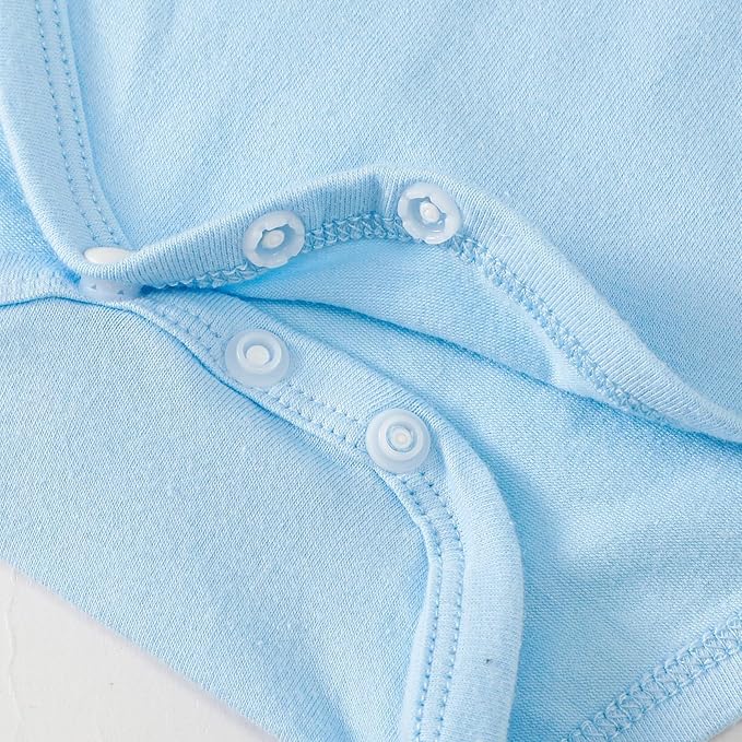 Magic Park 0-24M Infant Girl Romper Baby Girls Solid Color Bodysuit Toddler Ruffle Jumpsuit Shirts Casual Tops Baptism Shirt