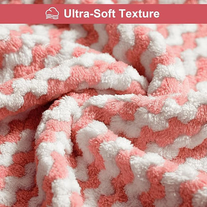 JOYMOOP Microfiber Cleaning Cloths – 18 Pack, 10" x 10", Pink – Reusable, Lint-Free, Super Absorbent Towels for Kitchen, Car, and Household Cleaning