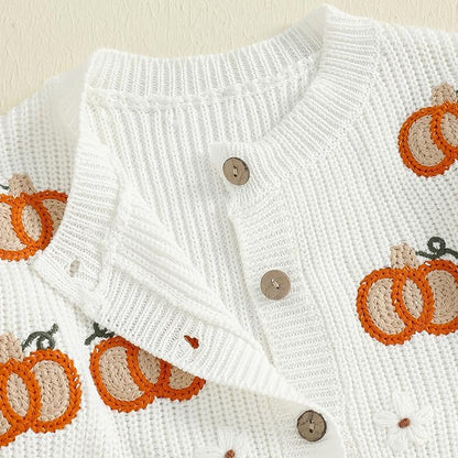 Baby Girl Cardigan Sweater Long Sleeve Button Up Knit Sweatshirt Jacket Toddler Baby Girl Fall Outfits