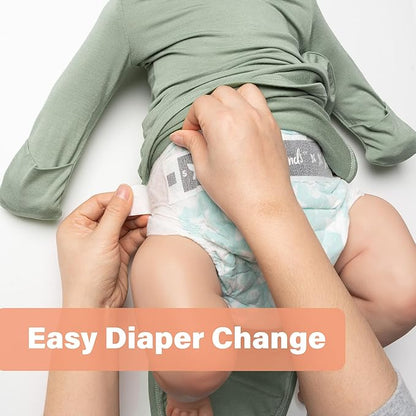 Newborn Baby Knotted Gown, Ultra-Soft Infant Sleeper Coming Home Outfit with Hat, Bowknot (2 Packs)