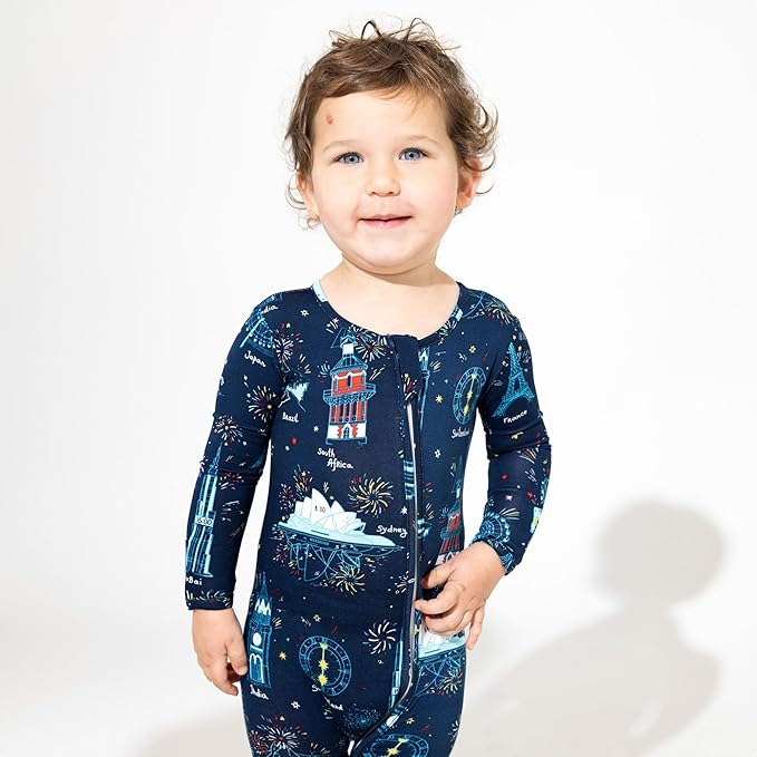 Bellabu Bear Convertible Footies for Baby Boys & Baby Girls, Family Matching Pajamas, Rayon from Bamboo