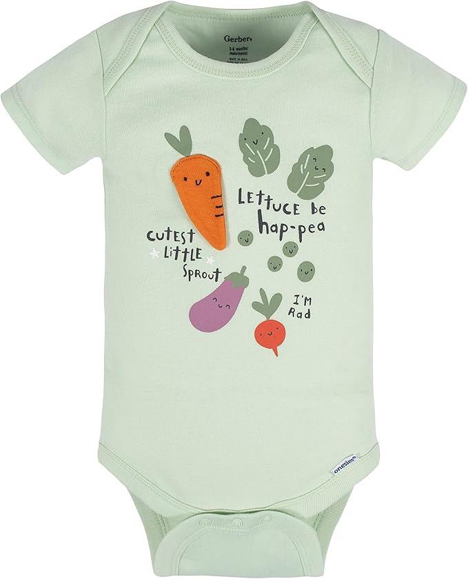 Gerber unisex-baby 8-pack Short Sleeve Onesies Bodysuits