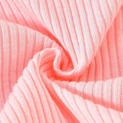 Aalizzwell Preemie Newborn Infant Baby Girls Clothes Ribbed Romper Bodysuit Pants Set Fall Winter Outfits