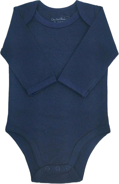 123 Bear Baby Cotton Spandex Long-Sleeve bodysuits unisex boy girl