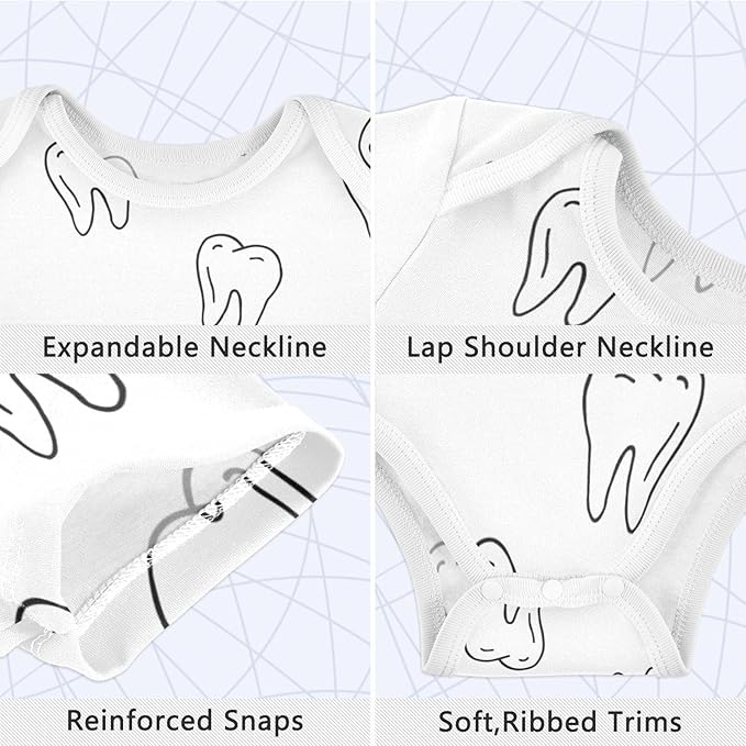 vvfelixl Dachshund Dog Baby Clothes for Boy Girl,Baby One-Piece Bodysuit for 0-24 Months,Short Sleeve